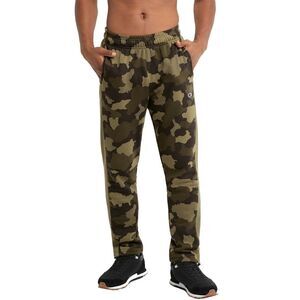Champion Mens Urban Pursuits Fleece Sweatpants Small Mesh Camo Cargo Olive